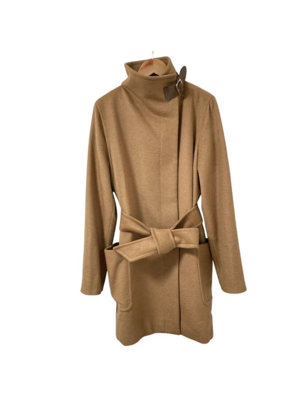 Max Mara Camel 100% Midi Coat 42